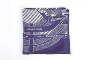 HERMÈS NAVY MORS Á  JOUET SILK SCARF ONE SIZE