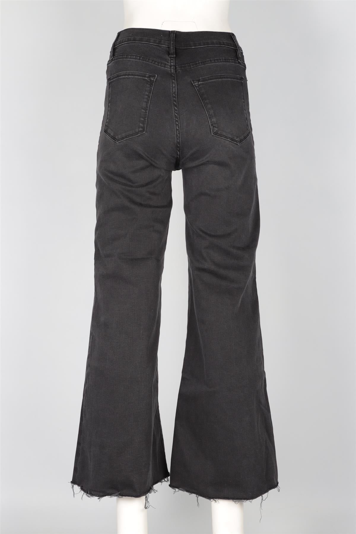 FRAME BLACK HIGH RISE WIDE LEG JEANS W27 UK 8-10