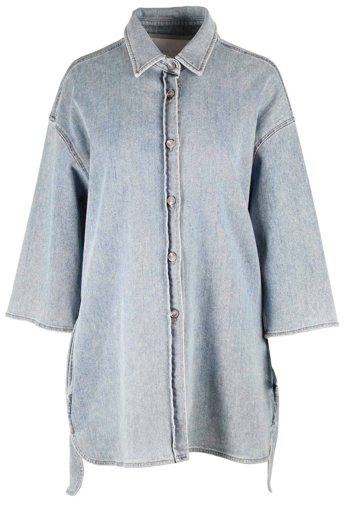 FABIANA FILIPPI BLUE DENIM SHIRT UK 12