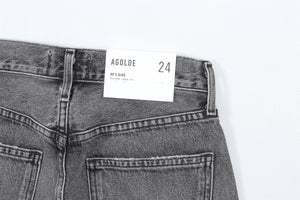 AGOLDE GREY HIGH RISE STRAIGHT LEG JEANS W24 UK 6