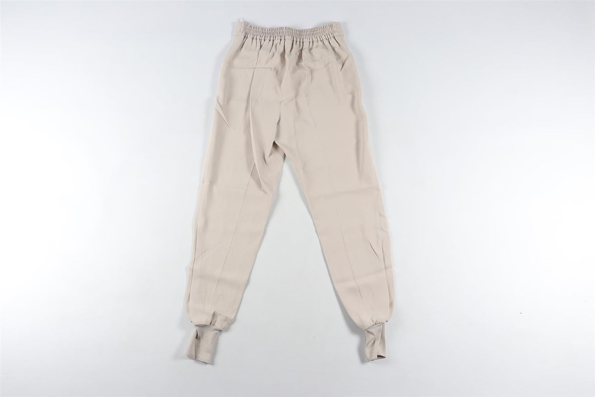 STELLA MCCARTNEY GREY CREPE TAPERED PANTS IT 36 UK 4