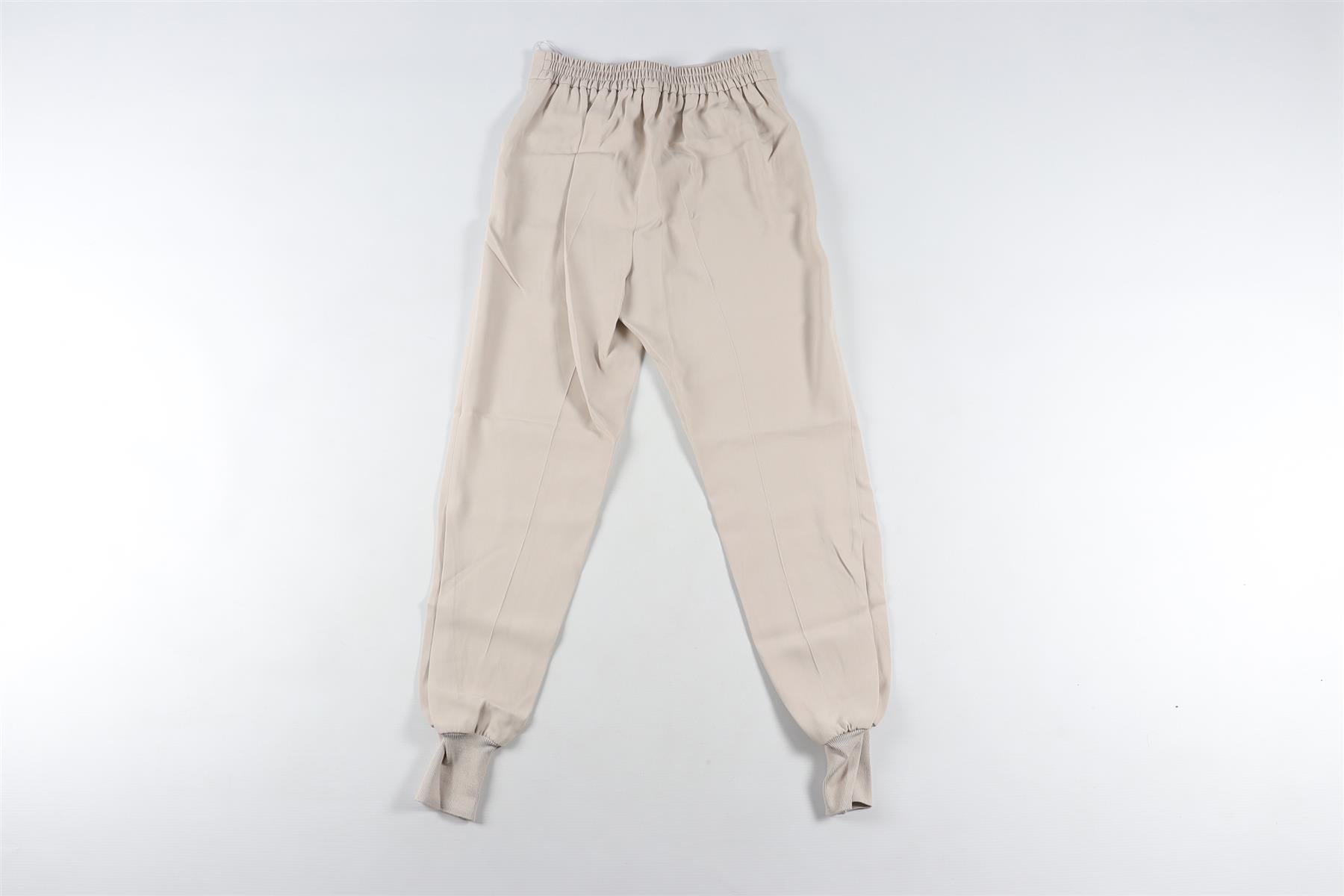 STELLA MCCARTNEY GREY CREPE TAPERED PANTS IT 36 UK 4