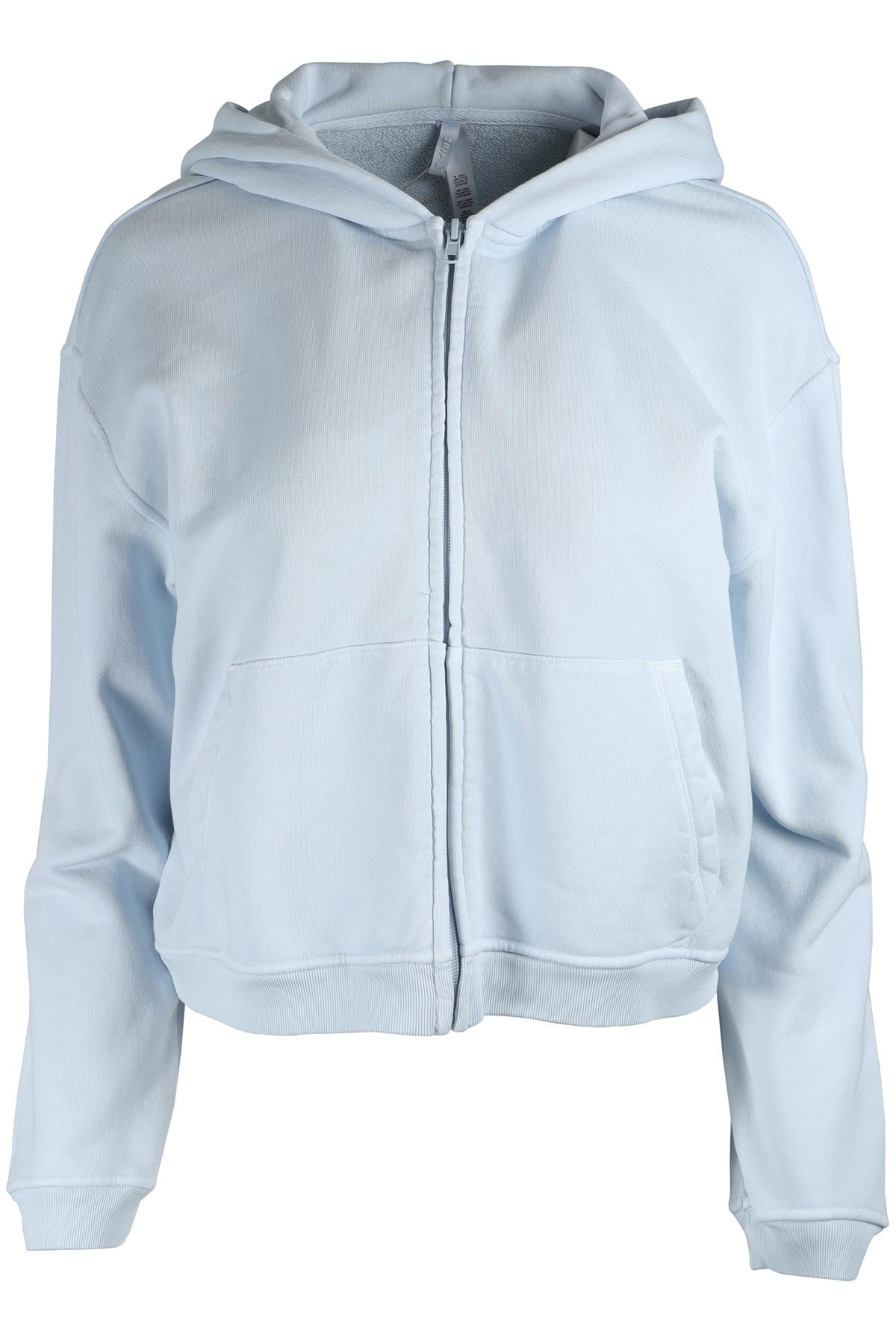SKIMS BLUE COTTON HOODIE MEDIUM