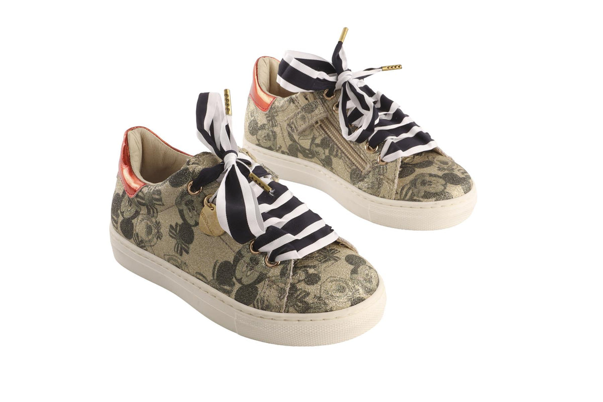 MONNALISA METALLIC KIDS GIRLS SNEAKERS EU 28 UK 10 US 11