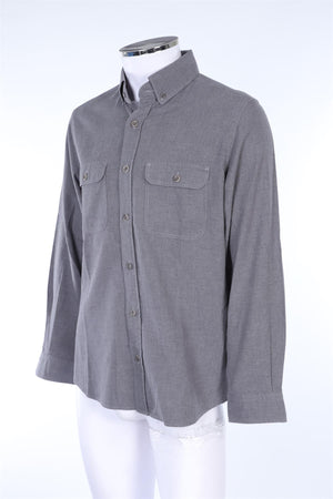 TOM FORD GREY MEN'S COTTON SHIRT UK/US 42