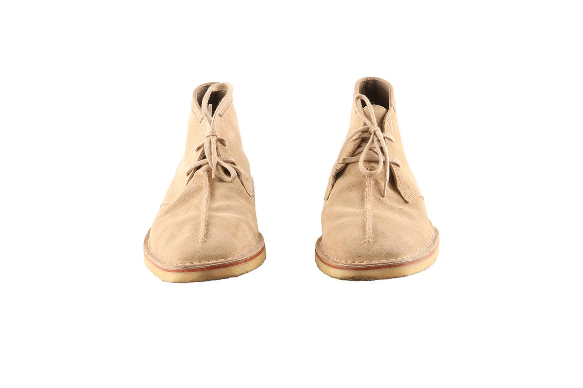LEMAIRE CREAM MEN'S SUEDE BOOTS EU 42 UK 8 US 9