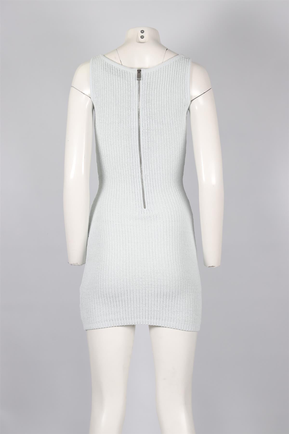 AYA MUSE BLUE COTTON MINI DRESS SMALL
