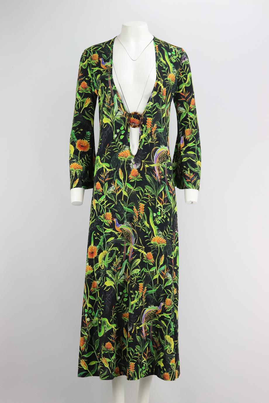 dodo bar or green dress Printed Long Dress
