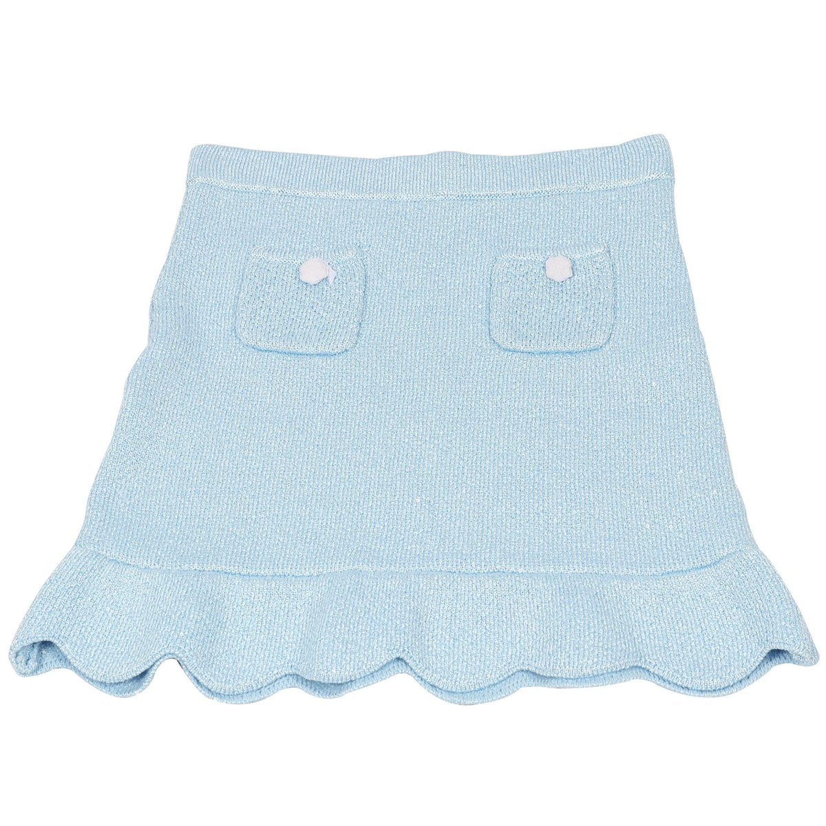 SELF-PORTRAIT BLUE KIDS GIRLS KNIT SKIRT 10-12 YEARS