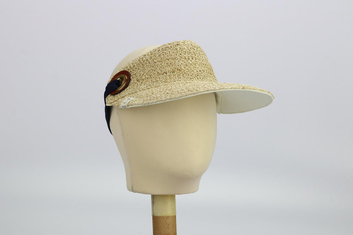 CHLOÉ + MADE51 STRAW VISOR ONE SIZE
