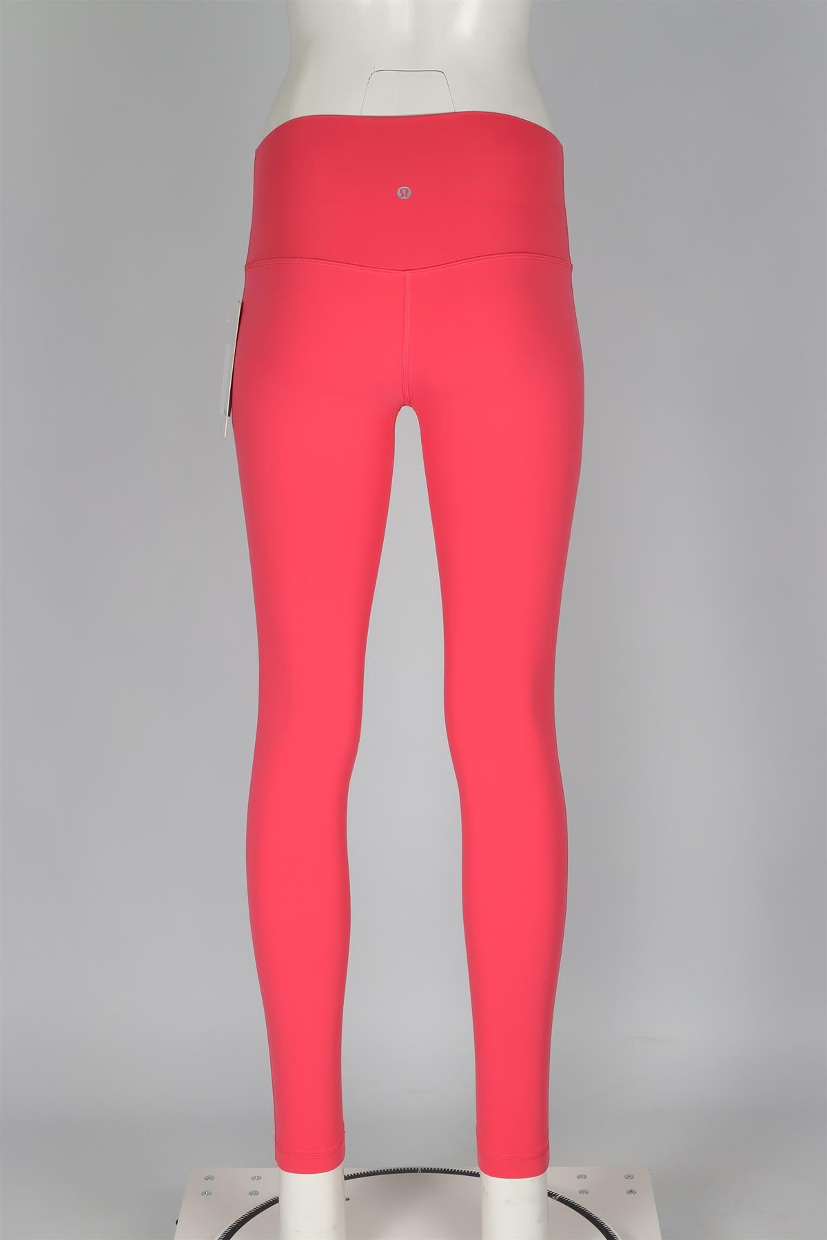 LULULEMON PINK JERSEY LEGGINGS US 4 UK 8