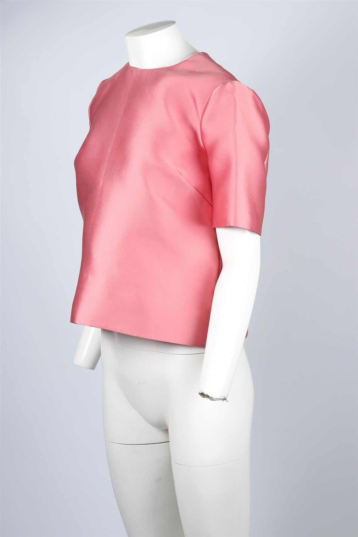 Parosh Pink Satin Top LARGE