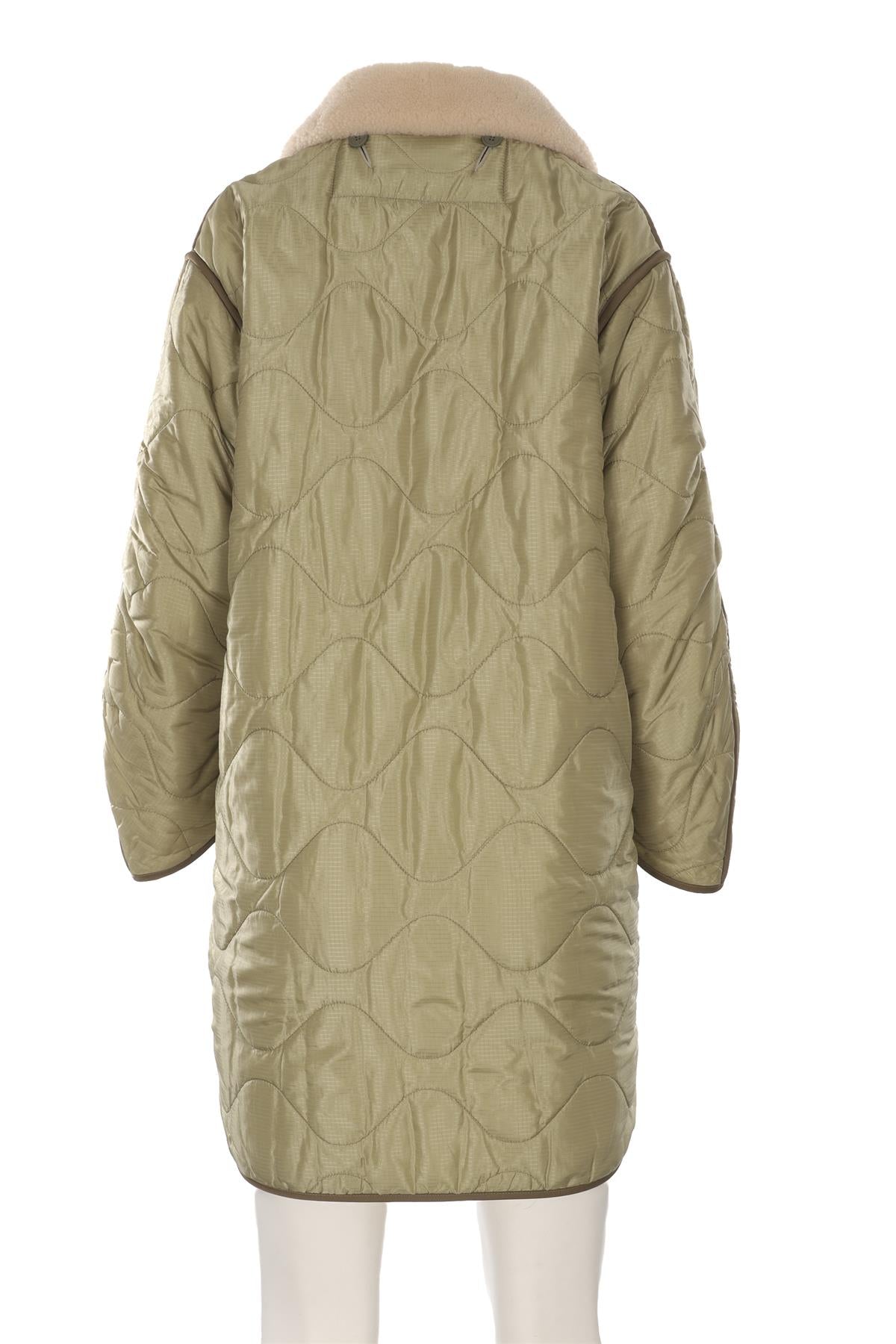 MARFA STANCE GREEN PADDED SHELL COAT SMALL