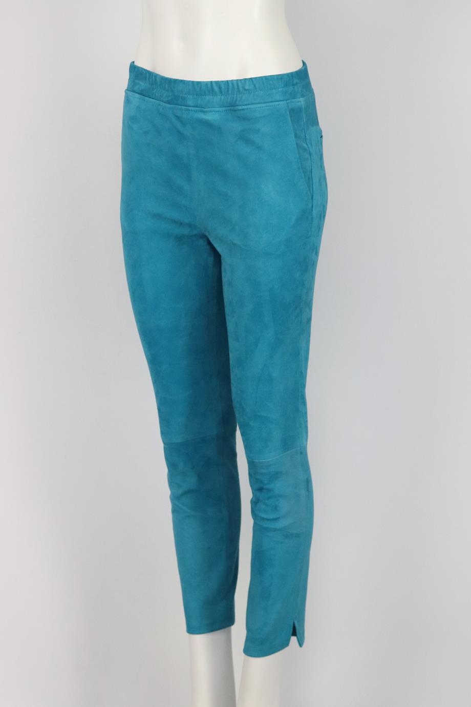 ARMA SUEDE SKINNY PANTS UK 10