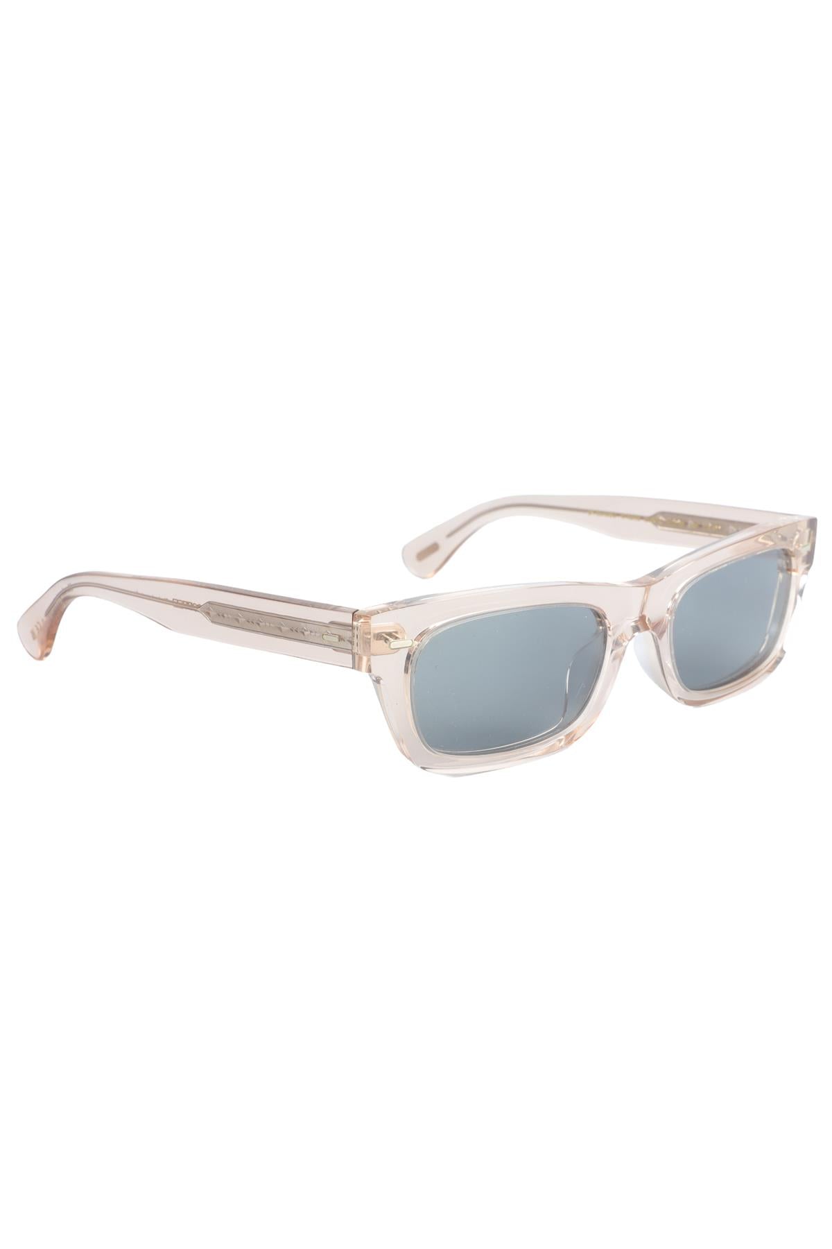 OLIVER PEOPLES NUDE RECTANGLE FRAME ACETATE SUNGLASSES