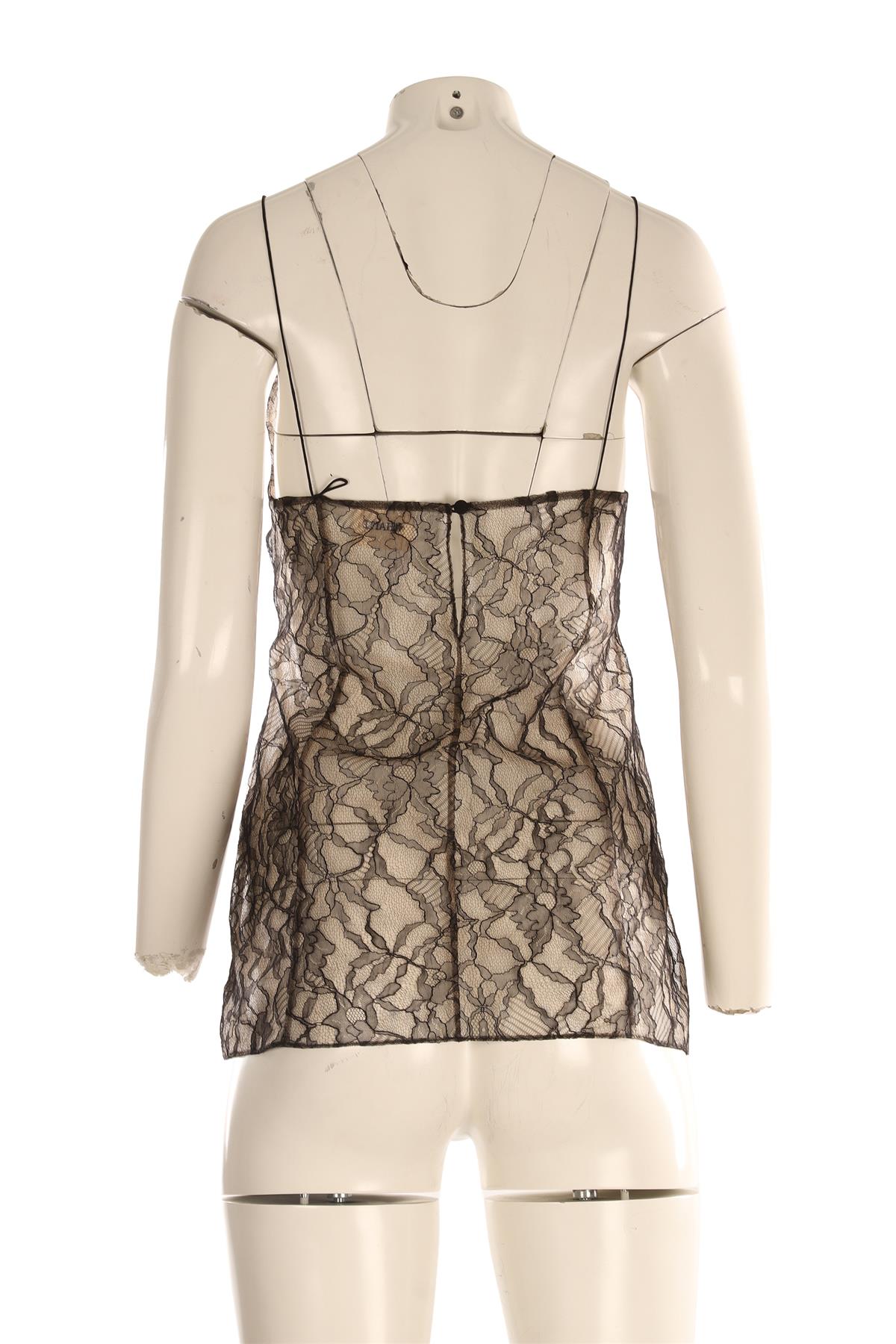 KHAITE BLACK LACE TOP US 2 UK 6