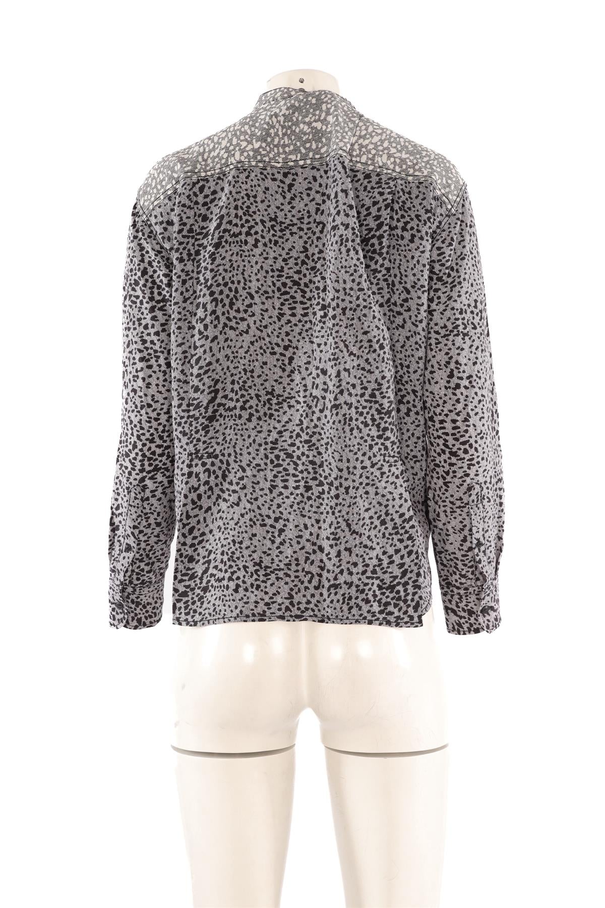 RAG & BONE GREY SILK SHIRT SMALL