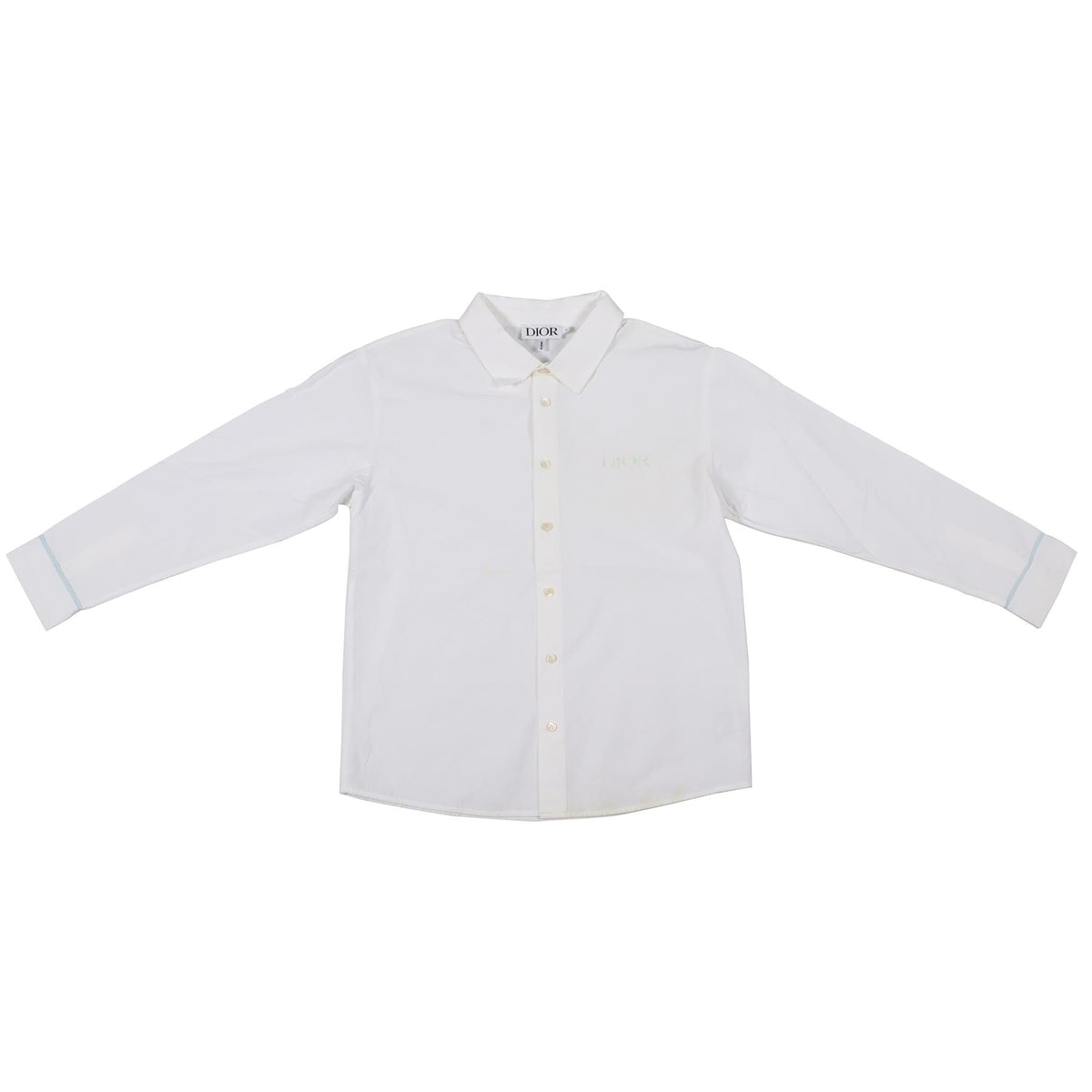 CHRISTIAN DIOR WHITE KIDS BOYS COTTON SHIRT 8 YEARS
