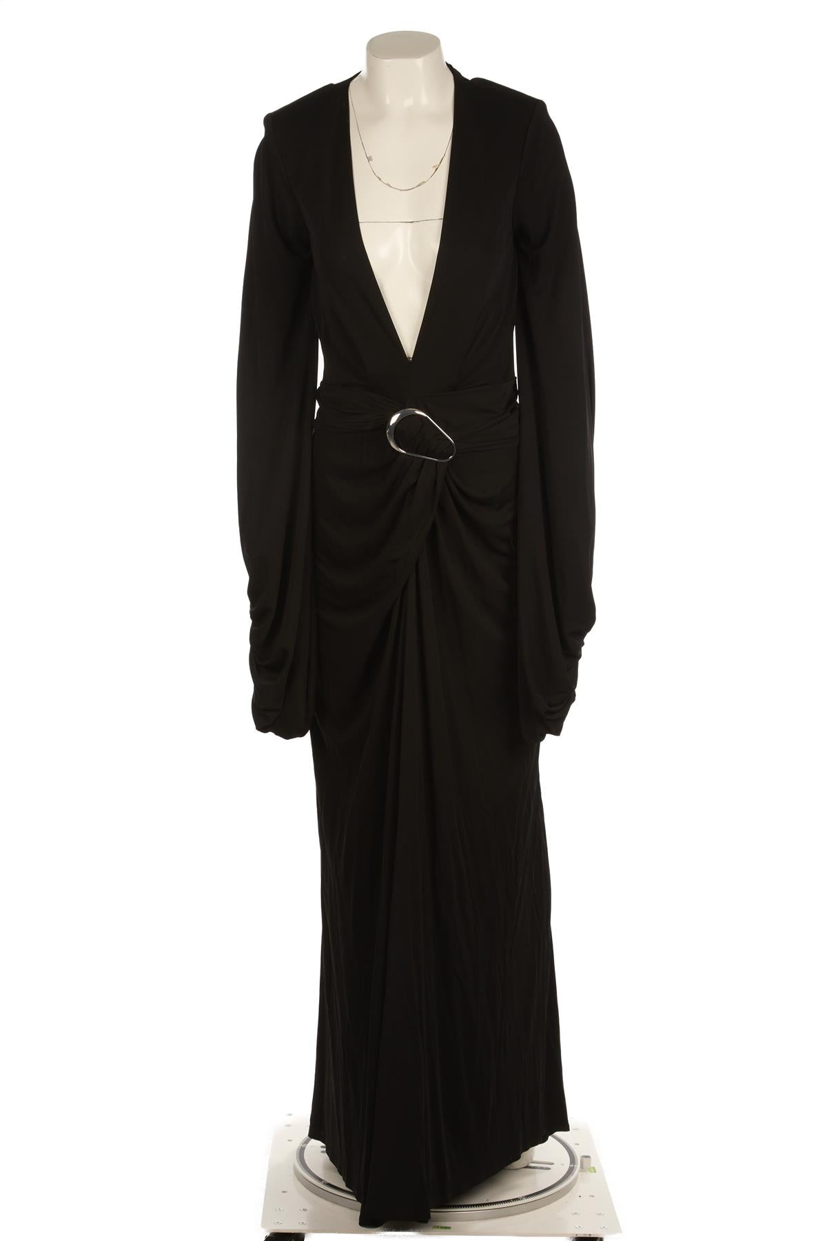 RAT & BOA BLACK JERSEY MAXI DRESS SMALL