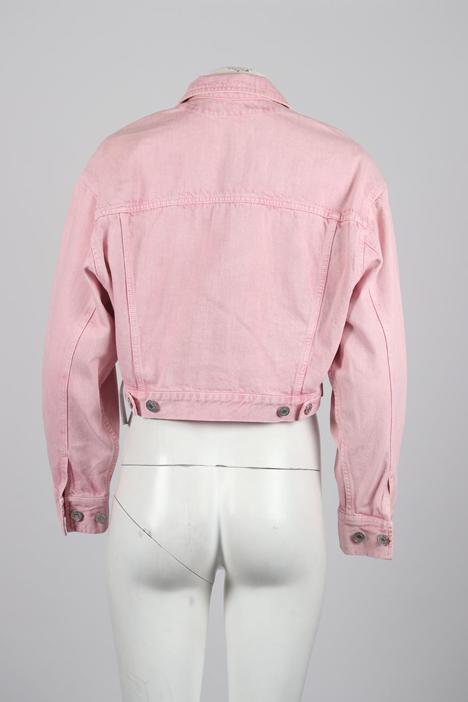 ISABEL MARANT ÉTOILE CROPPED DENIM JACKET FR 36 UK 8