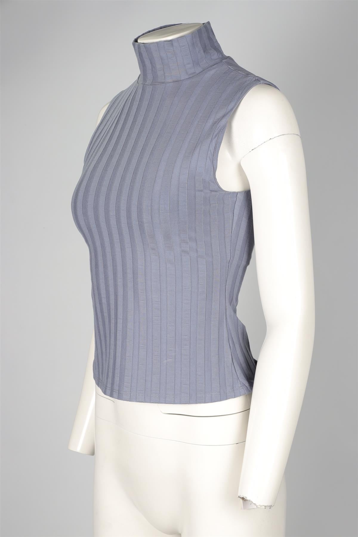 REFORMATION BLUE JERSEY TOP SMALL