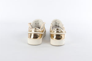 PRADA GOLD DOWNTOWN LEATHER SNEAKERS EU 38 UK 5 US 8