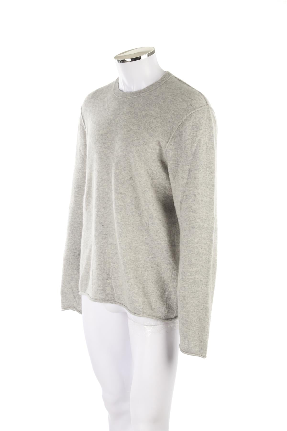 JAMES PERSE GREY MEN'S CASHMERE SWEATER LARGE