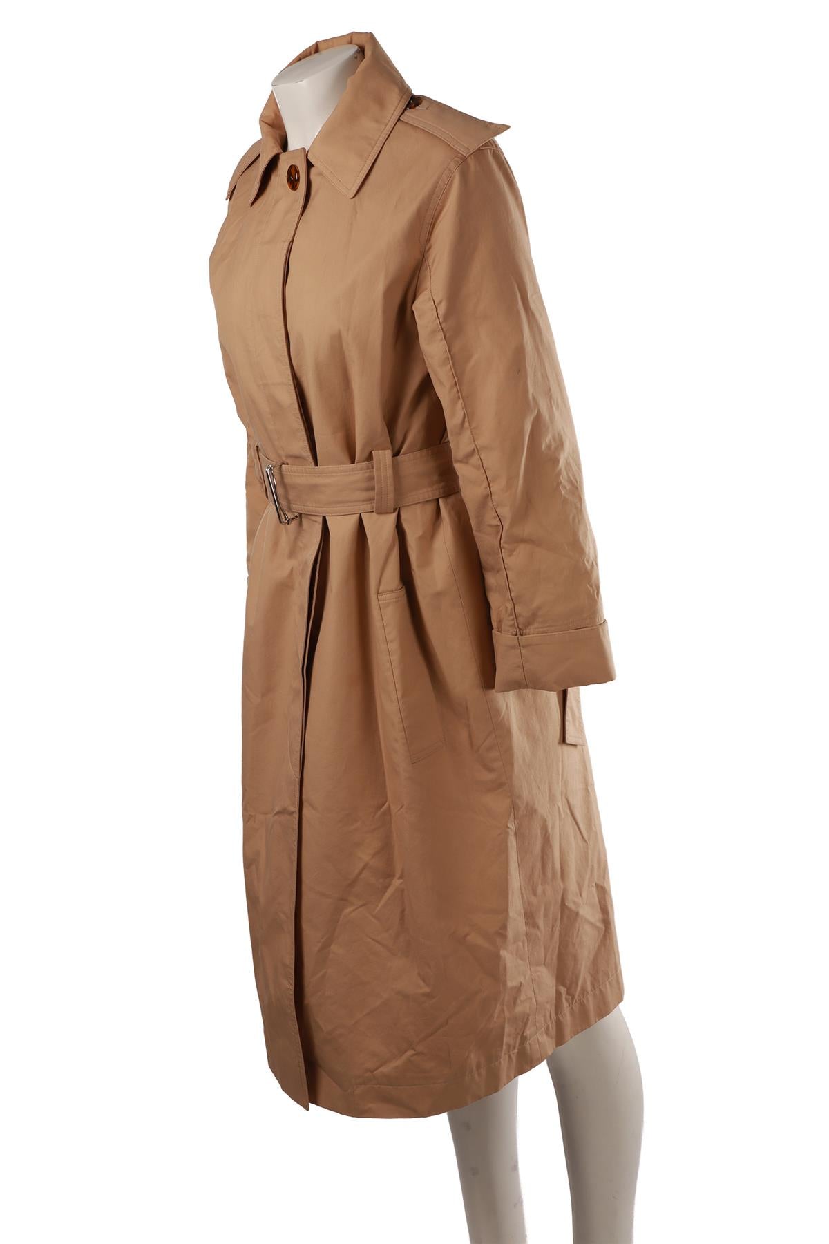 BEIGE COTTON TRENCH COAT
