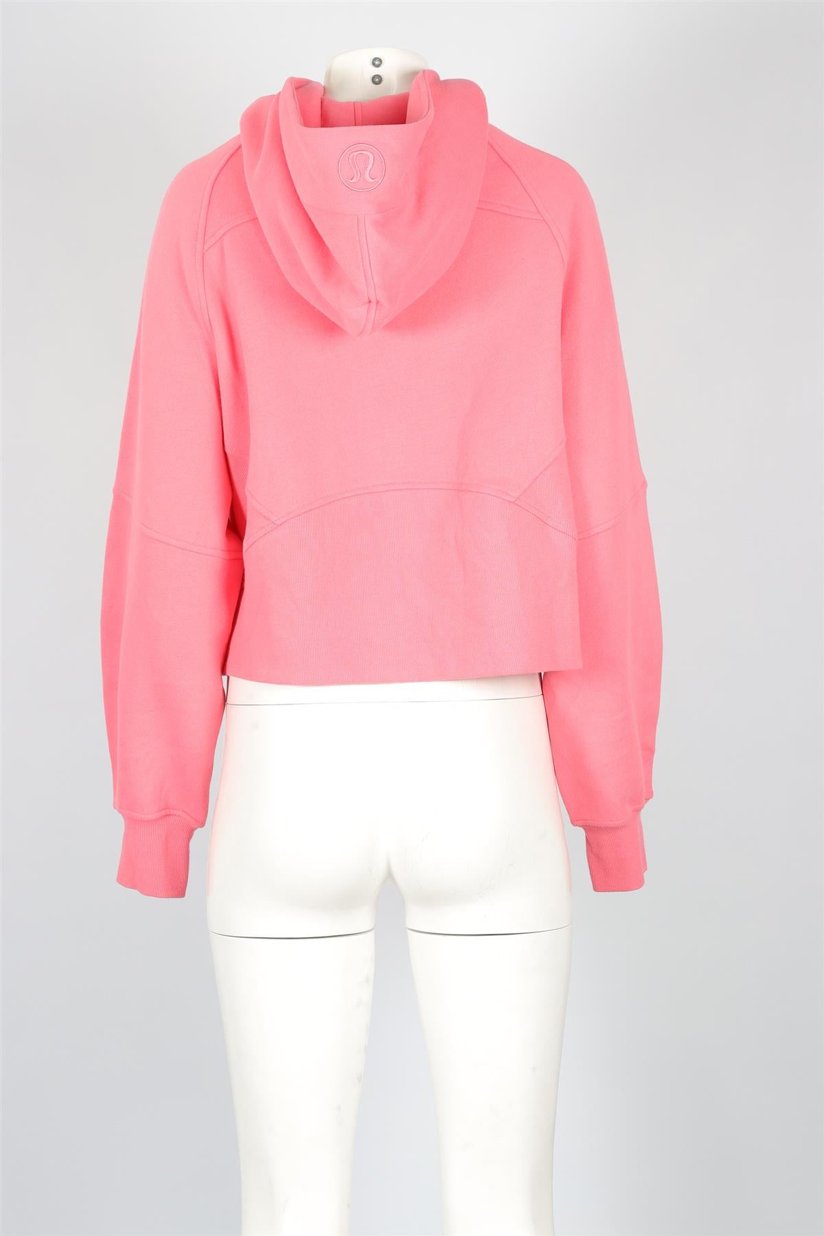 LULULEMON PINK COTTON HOODIE MEDIUM-LARGE