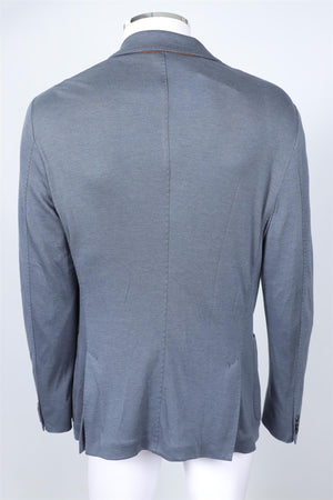 LORO PIANA BLUE MEN'S CASHMERE BLAZER IT 56 UK 46