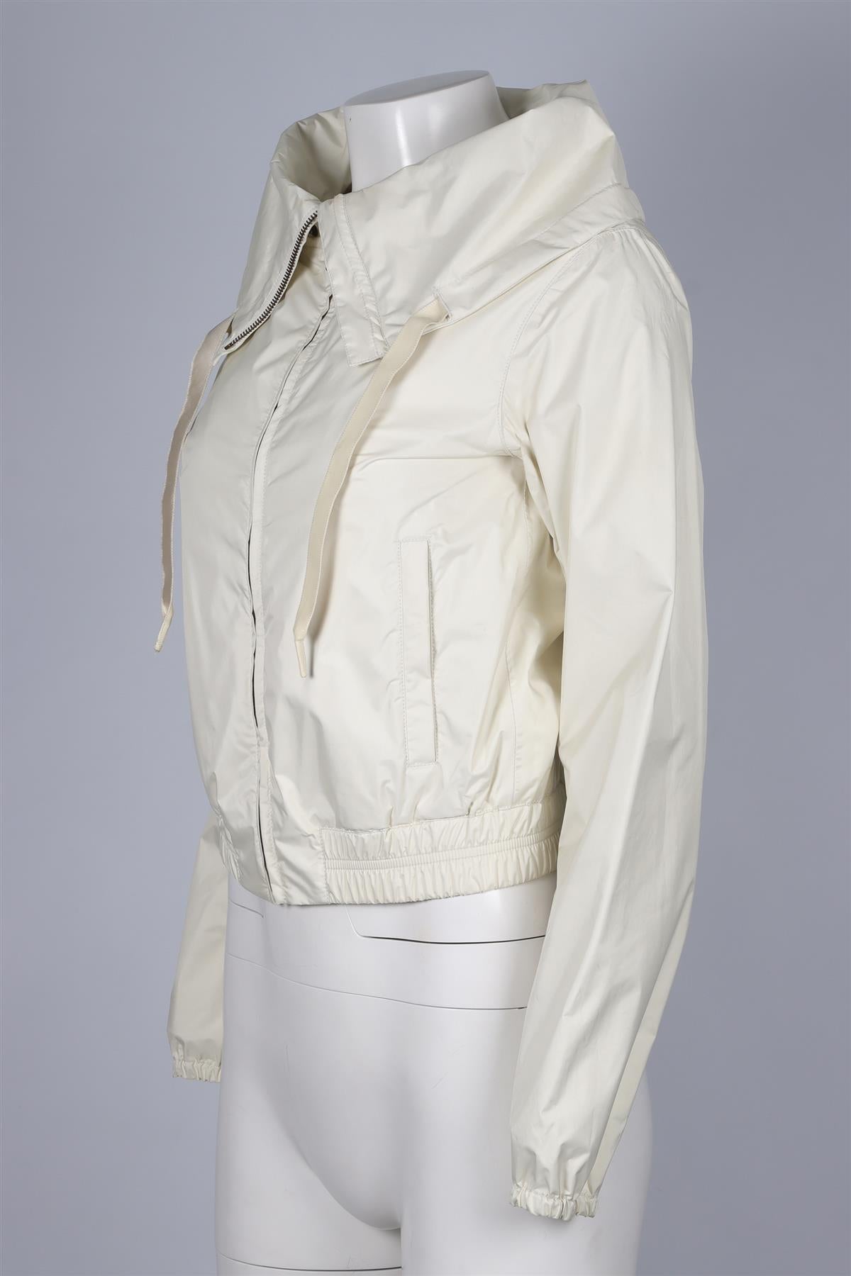 PRADA SPORT CREAM NYLON JACKET IT 38 UK 6