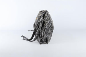 GUCCI BLACK HYSTERIA PYTHON CLUTCH