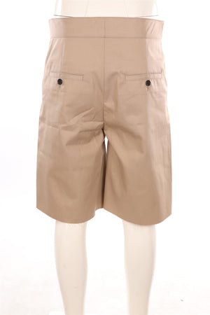 PALM ANGELS BEIGE COTTON SHORTS MEDIUM