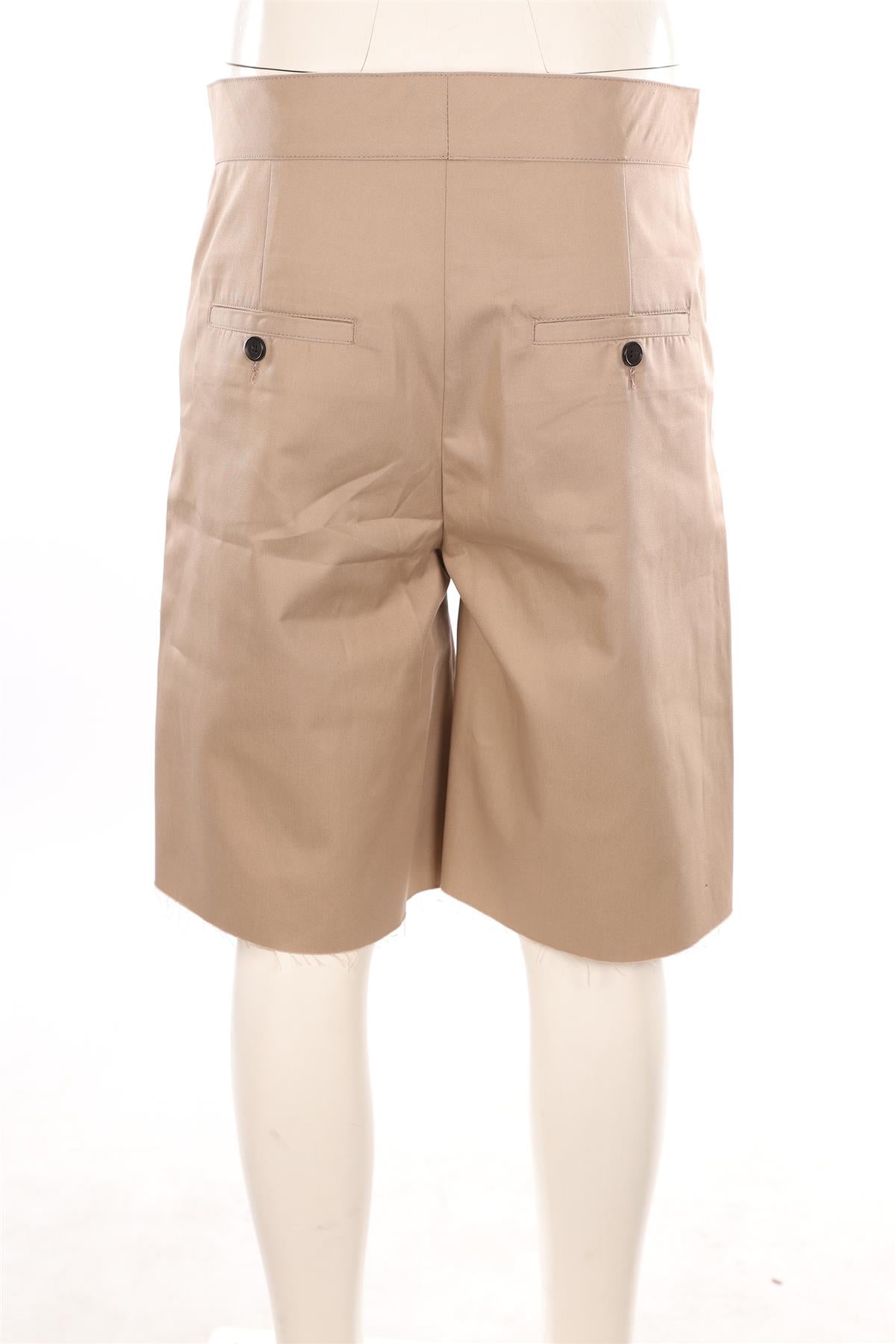 PALM ANGELS BEIGE COTTON SHORTS MEDIUM