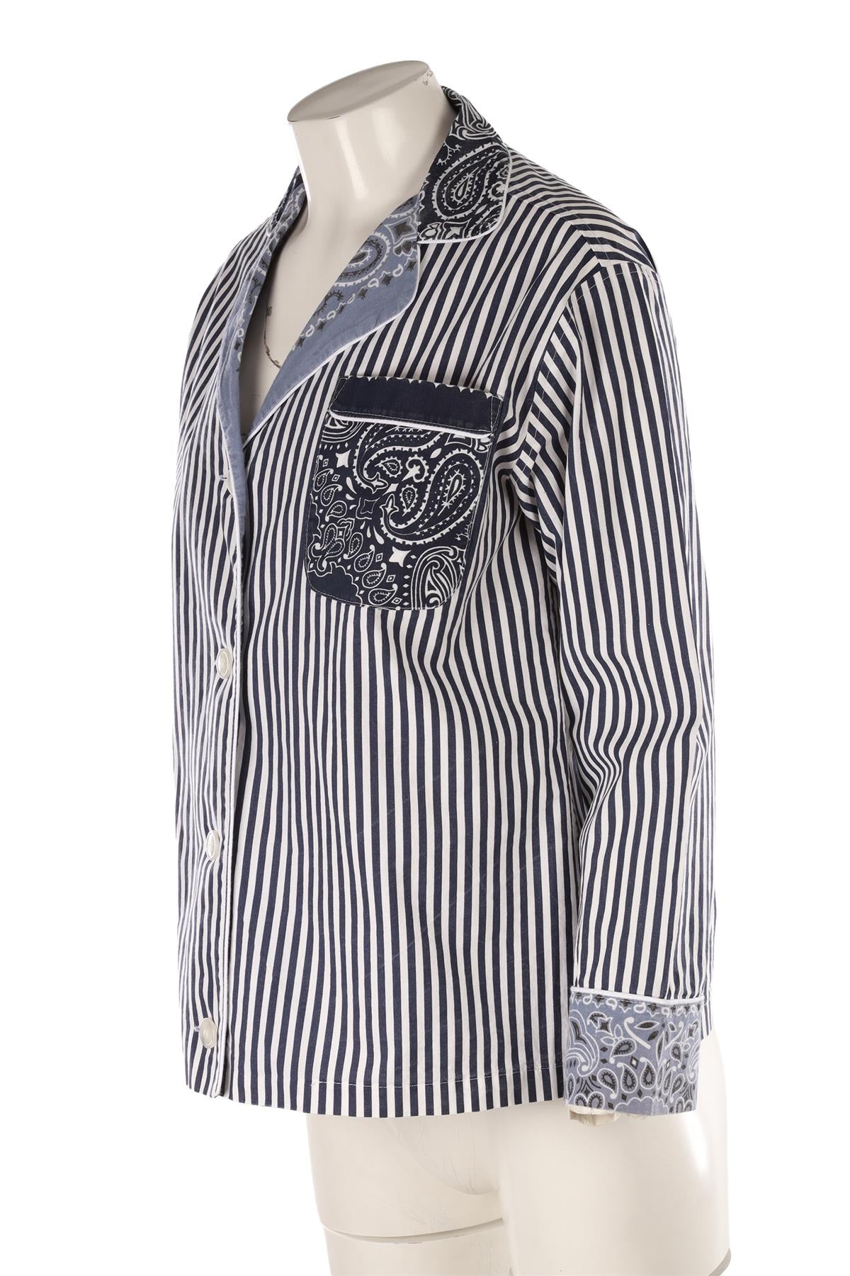 CALL IT BY YOUR NAME NAVY COTTON SHIRT MEDIUM