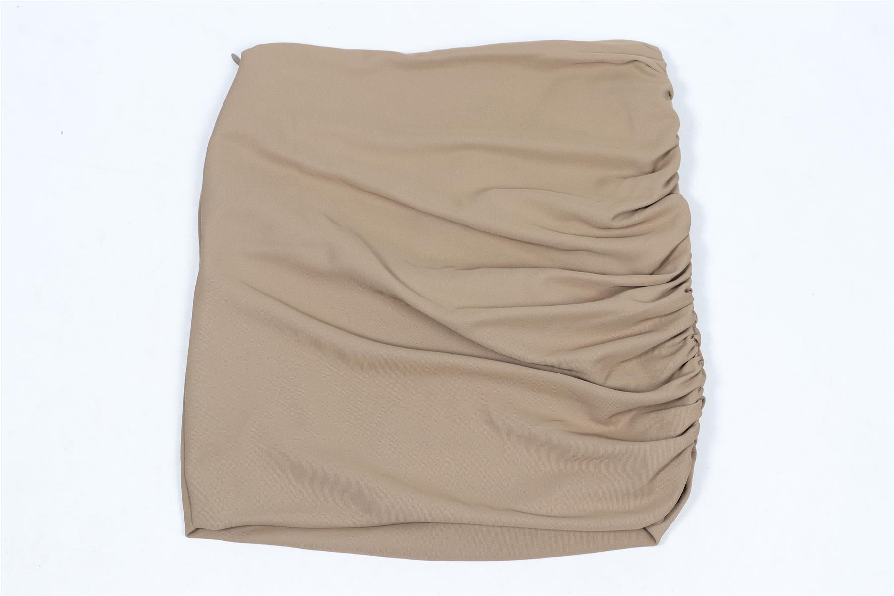 THE SEI BROWN CREPE MINI SKIRT US 0 UK 4