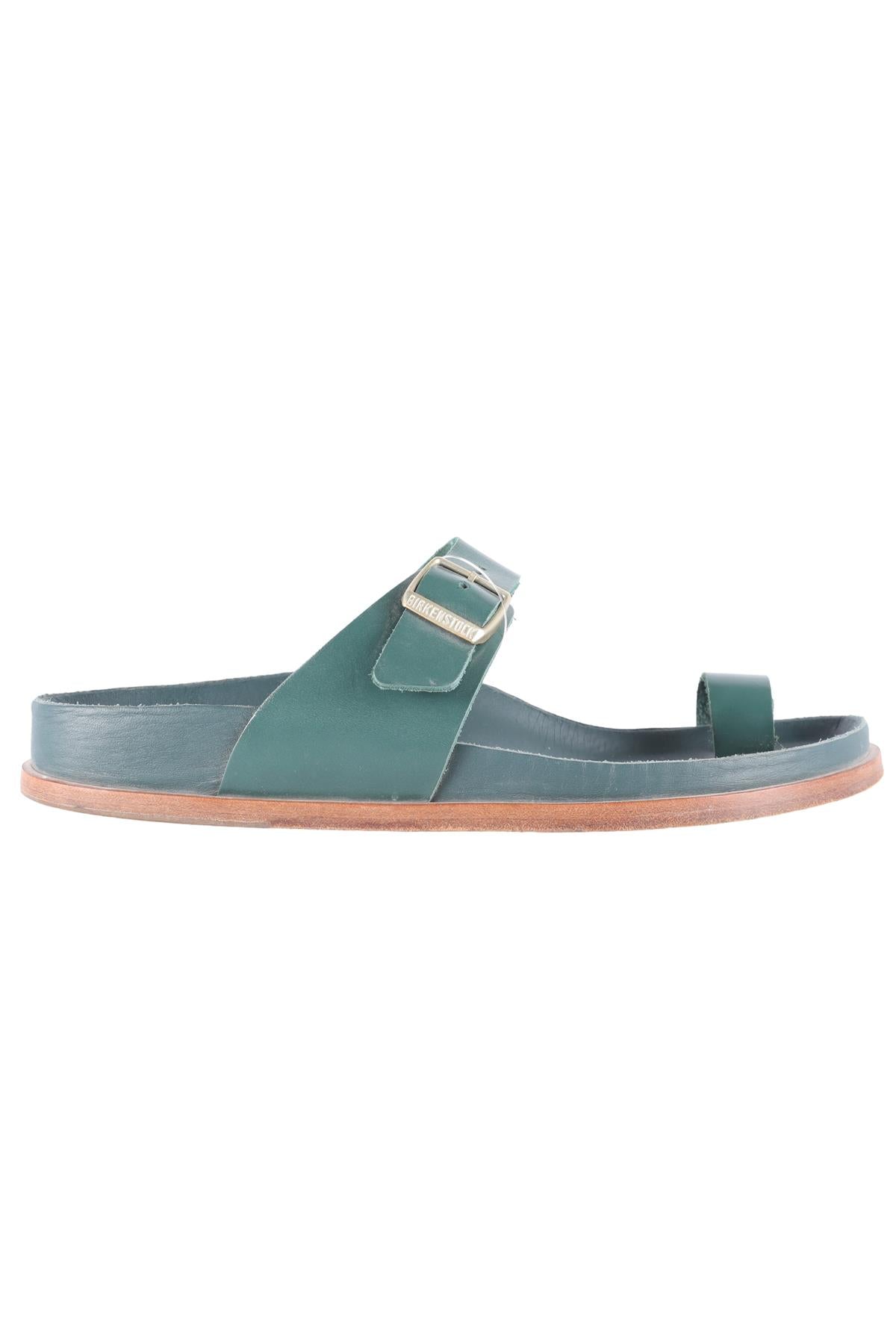BIRKENSTOCK GREEN LEATHER SANDALS EU 38 UK 5 US 8