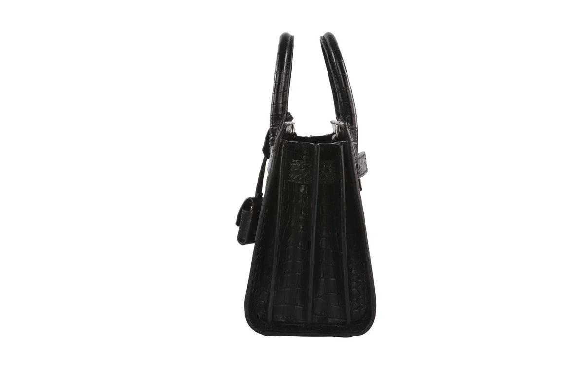 BLACK SAC DE JOUR NANO LEATHER TOTE BAG