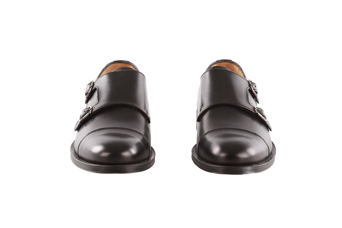 RUSSELL & BROMLEY BLACK MEN'S LEATHER BROGUES EU 40 UK 7