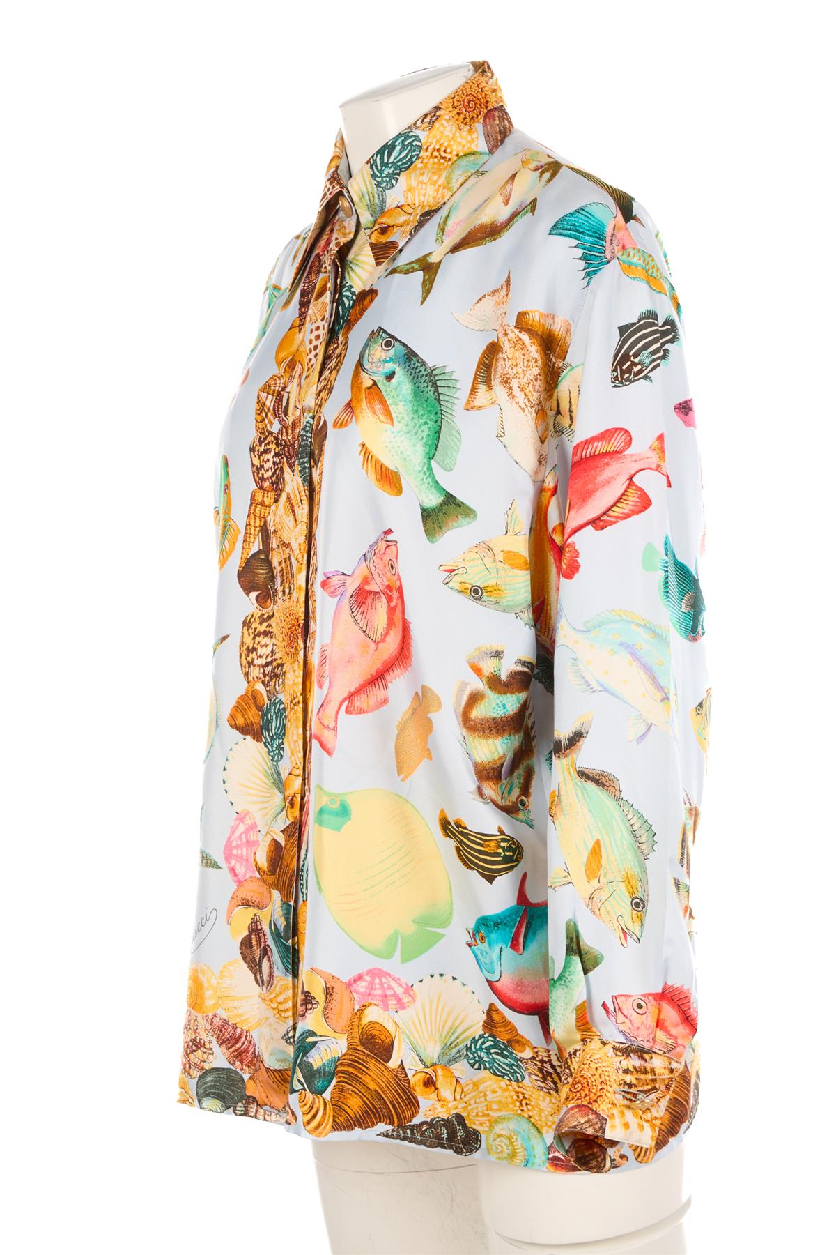 GUCCI MULTI 1992 SILK SHIRT IT 46