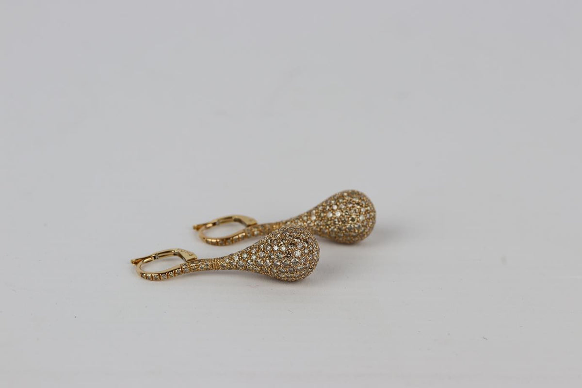 NOA FINE JEWELLERY OCTOPUSSY 18K ROSE GOLD AND DIAMOND EARRINGS