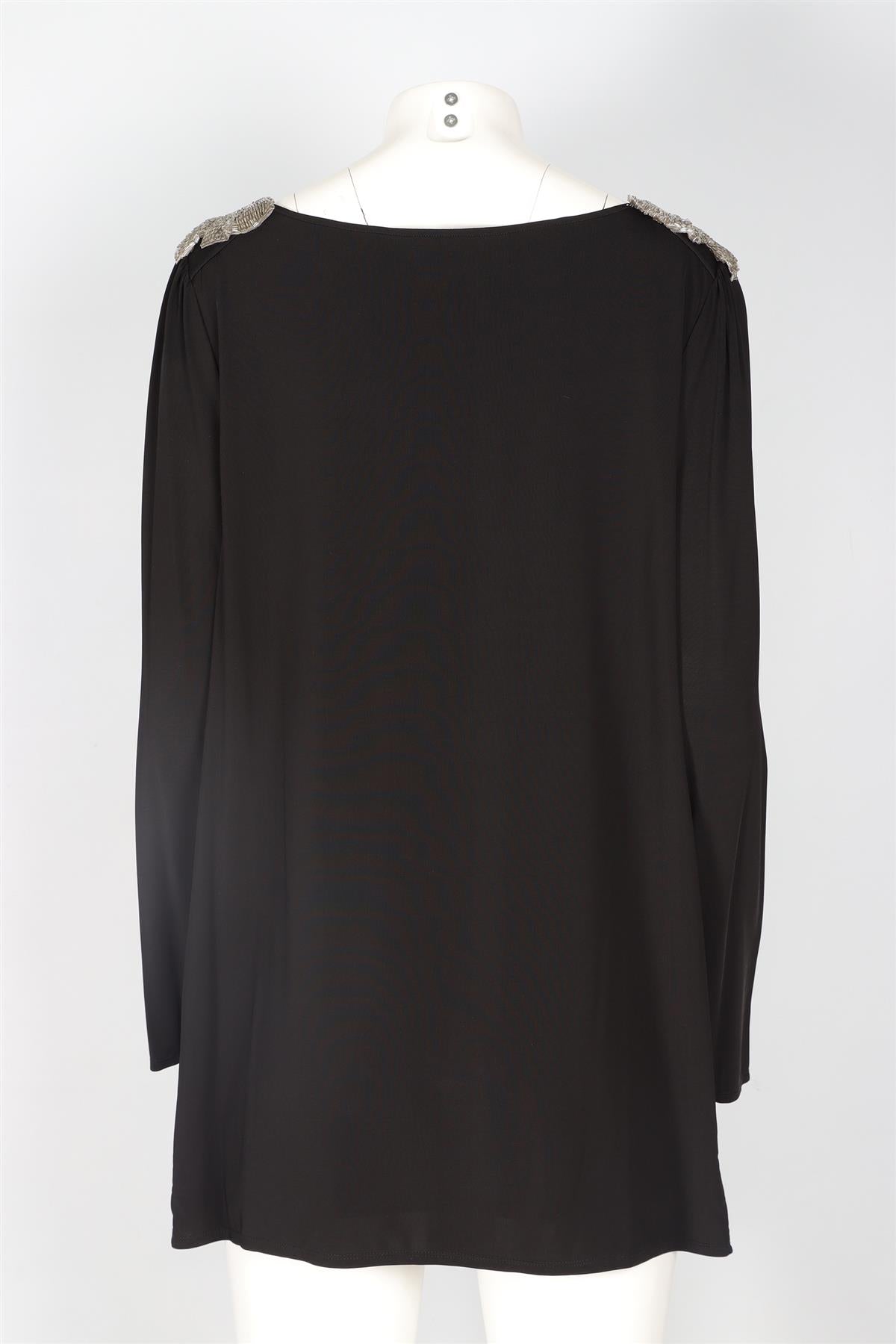 ALICE BY TEMPERLEY BLACK JERSEY TOP UK 14