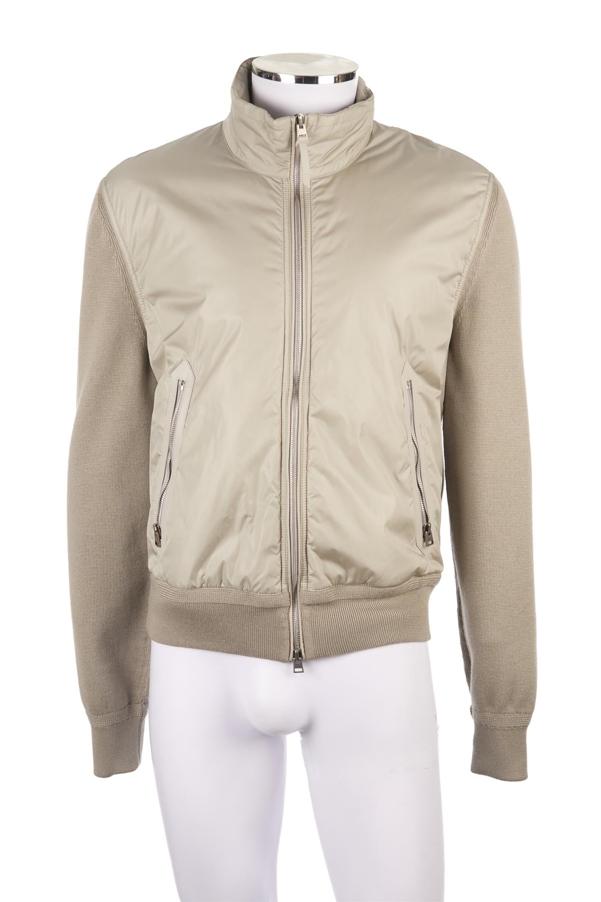 TOM FORD GREEN KNIT JACKET IT 52 UK/US 42