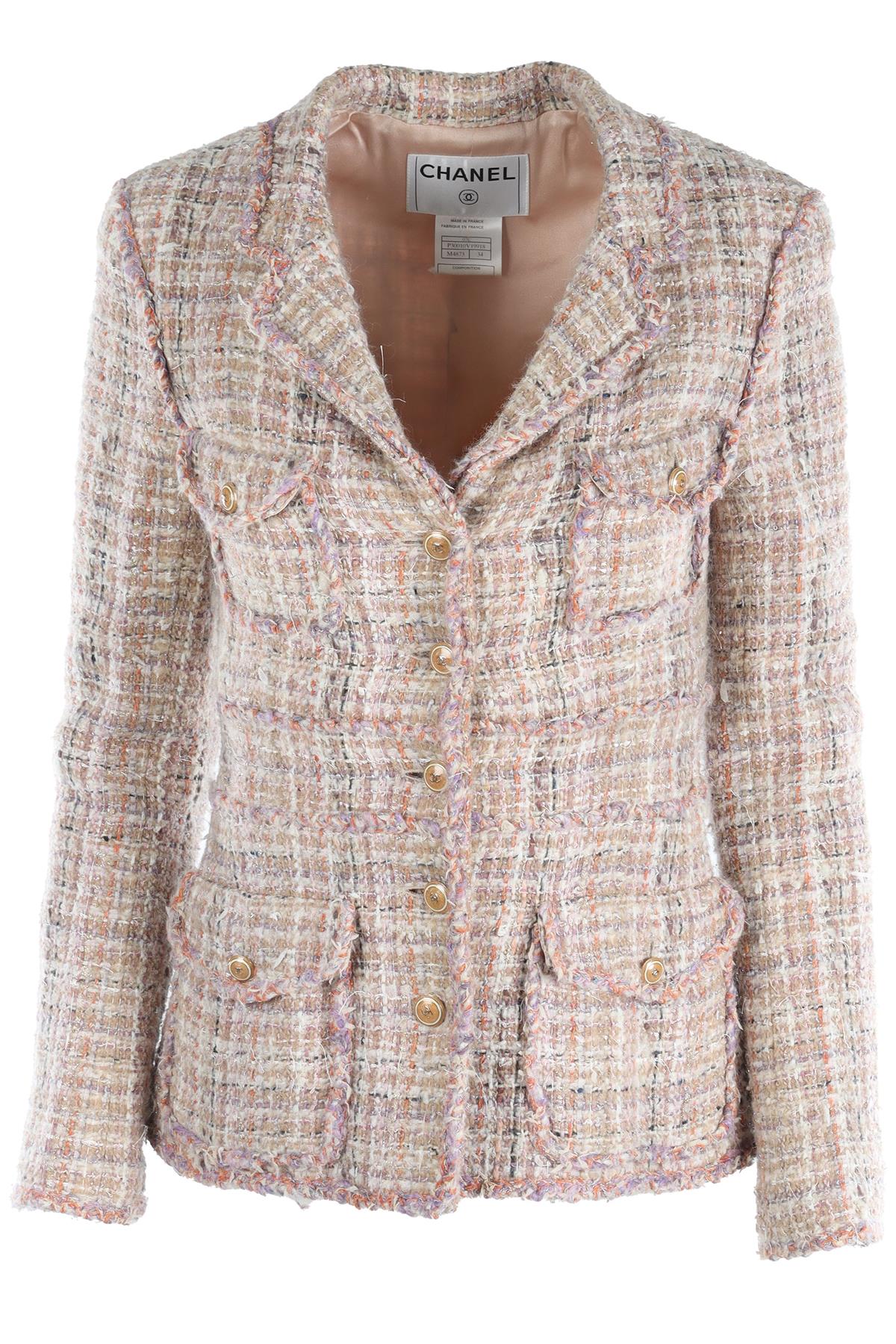 CHANEL MULTI 2007 TWEED BLAZER FR 34 UK 6