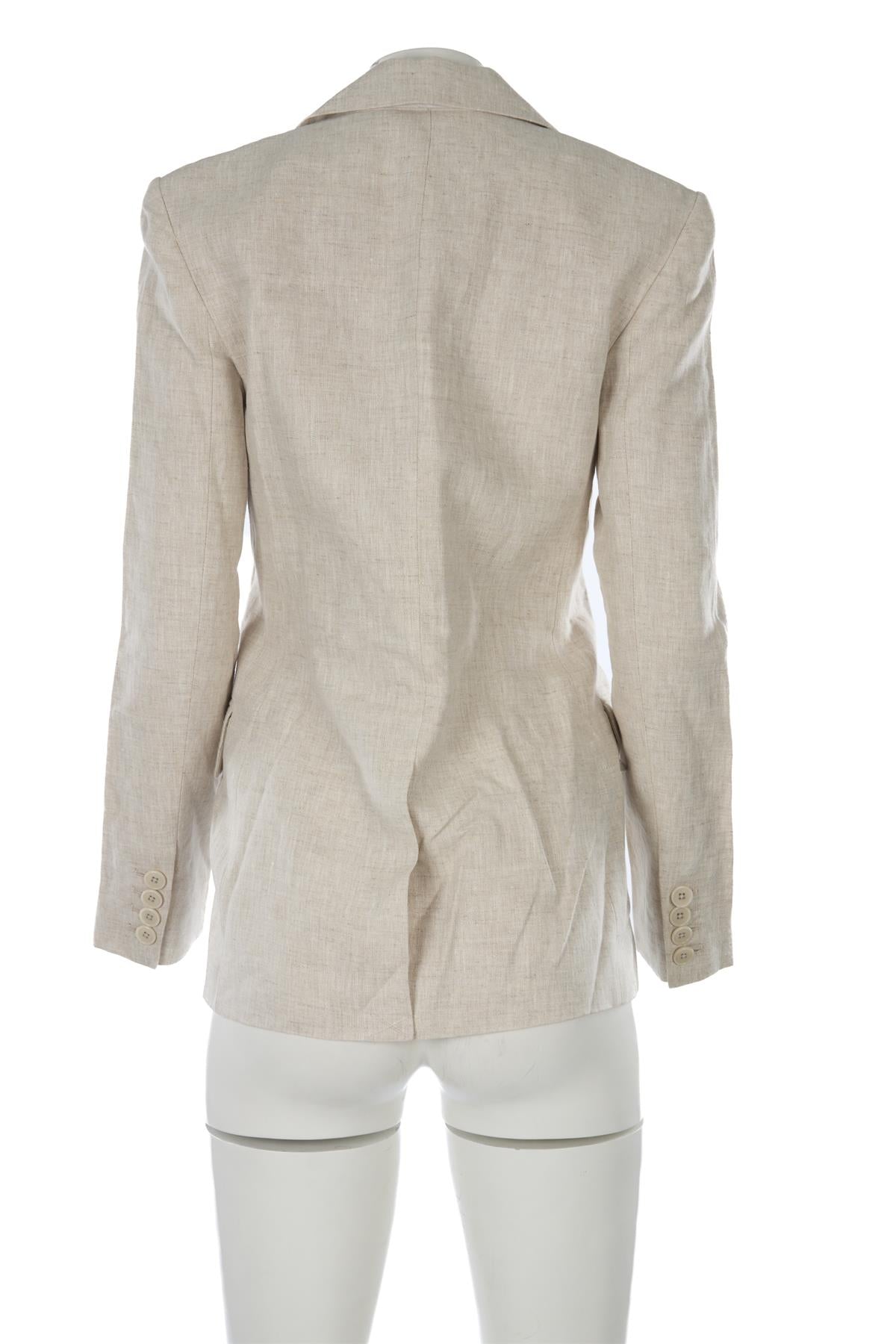 REFORMATION BEIGE LINEN BLAZER XSMALL