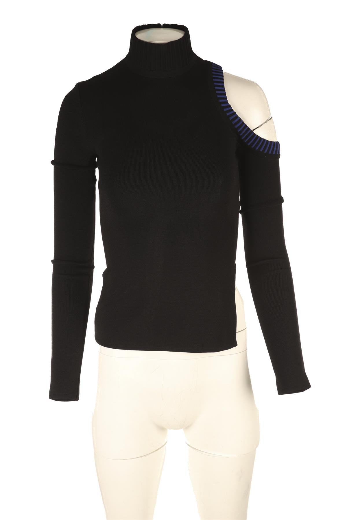 DAVID KOMA BLACK KNIT TOP UK 8