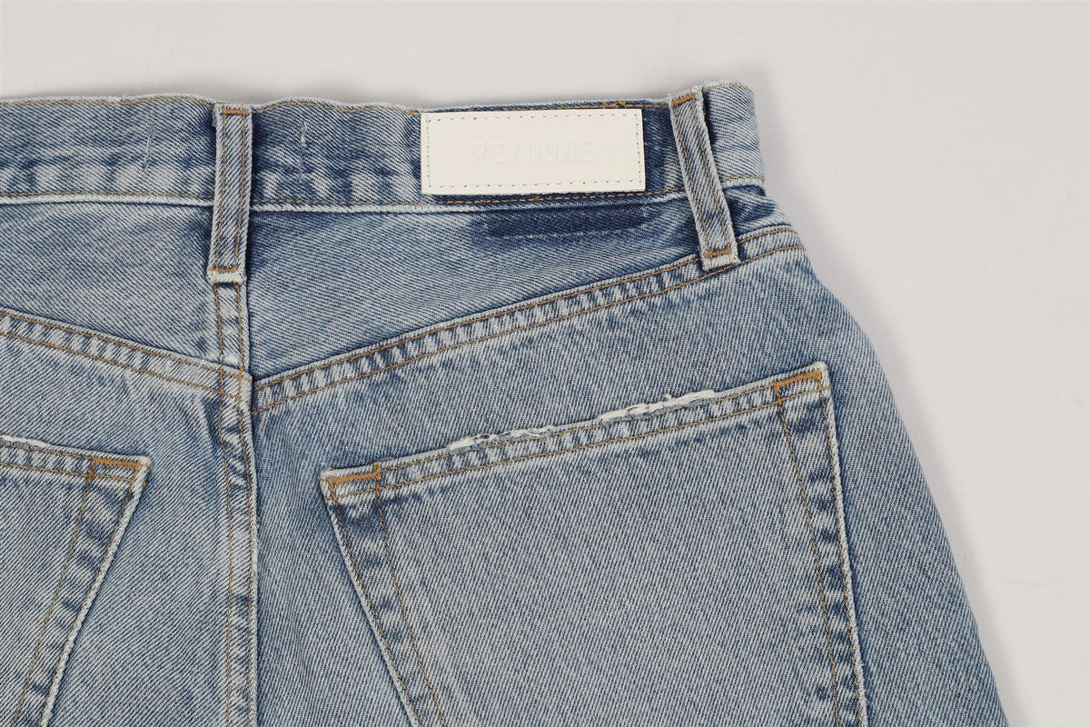 RE/DONE HIGH RISE DENIM SHORTS W27 UK 8-10