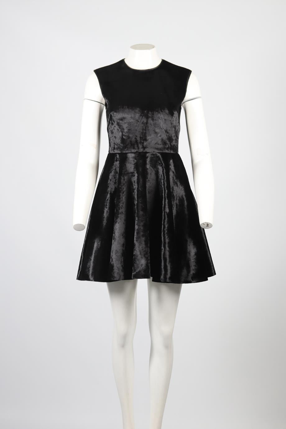 CUSHINE ET OCHS VELVET MINI DRESS US 2 UK 6