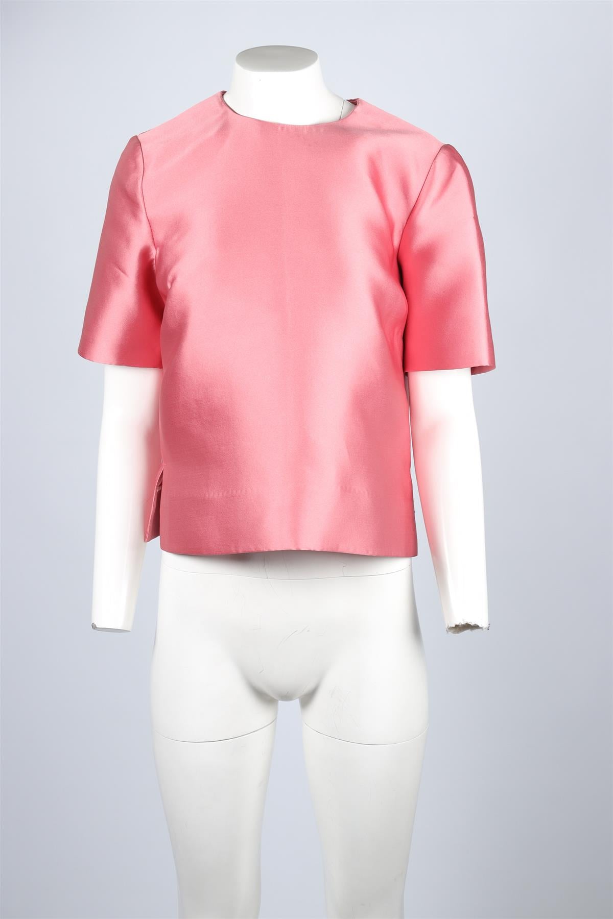 Parosh Pink Satin Top LARGE