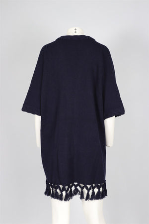 FRANK NAMANI NAVY CASHMERE CARDIGAN